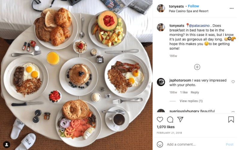 Pala Casino Instagram Influencer Campaign