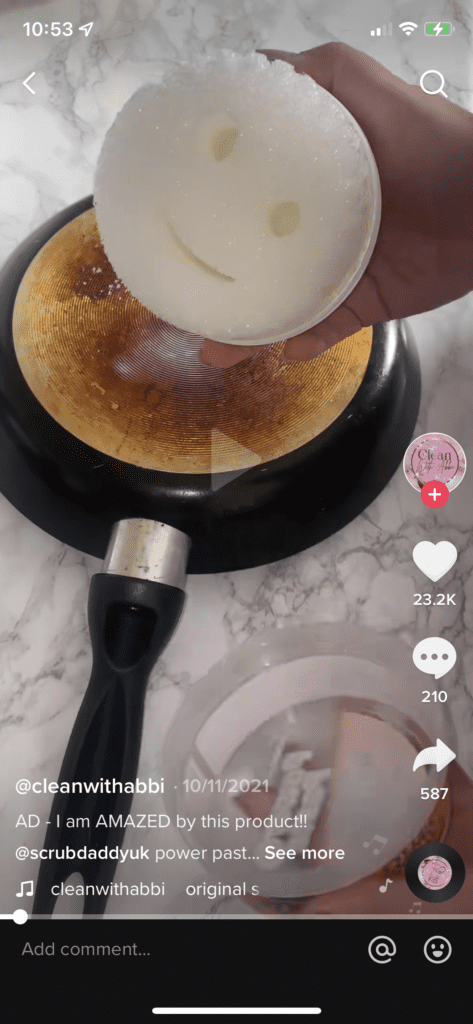 TikTok influencer post for educating