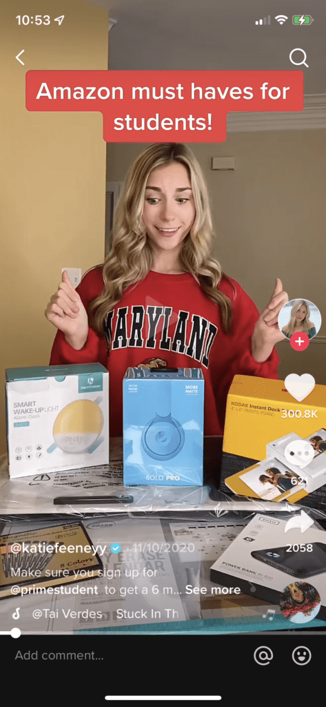 TikTok influencer post for educating