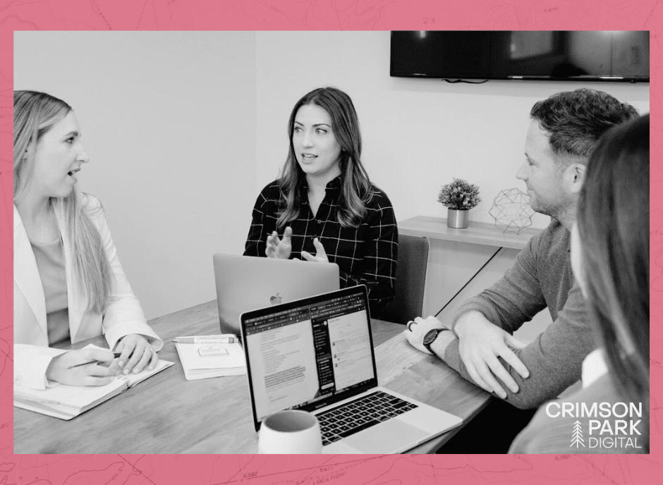 The Crimson Park Digital team; hiring a marketing agency
