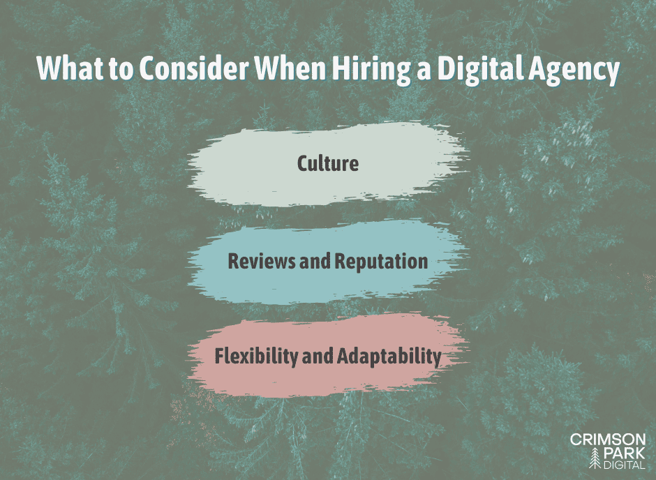 what to consider when hiring a digital marketing agency