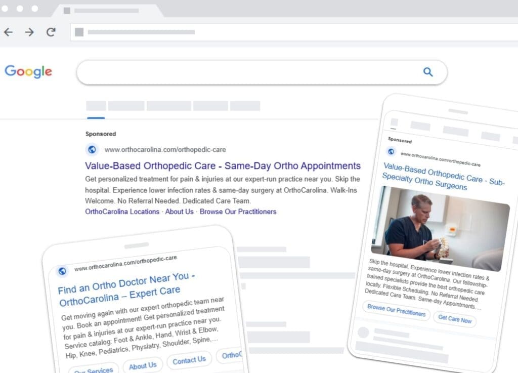 OrthoCarolina Case Study Ads