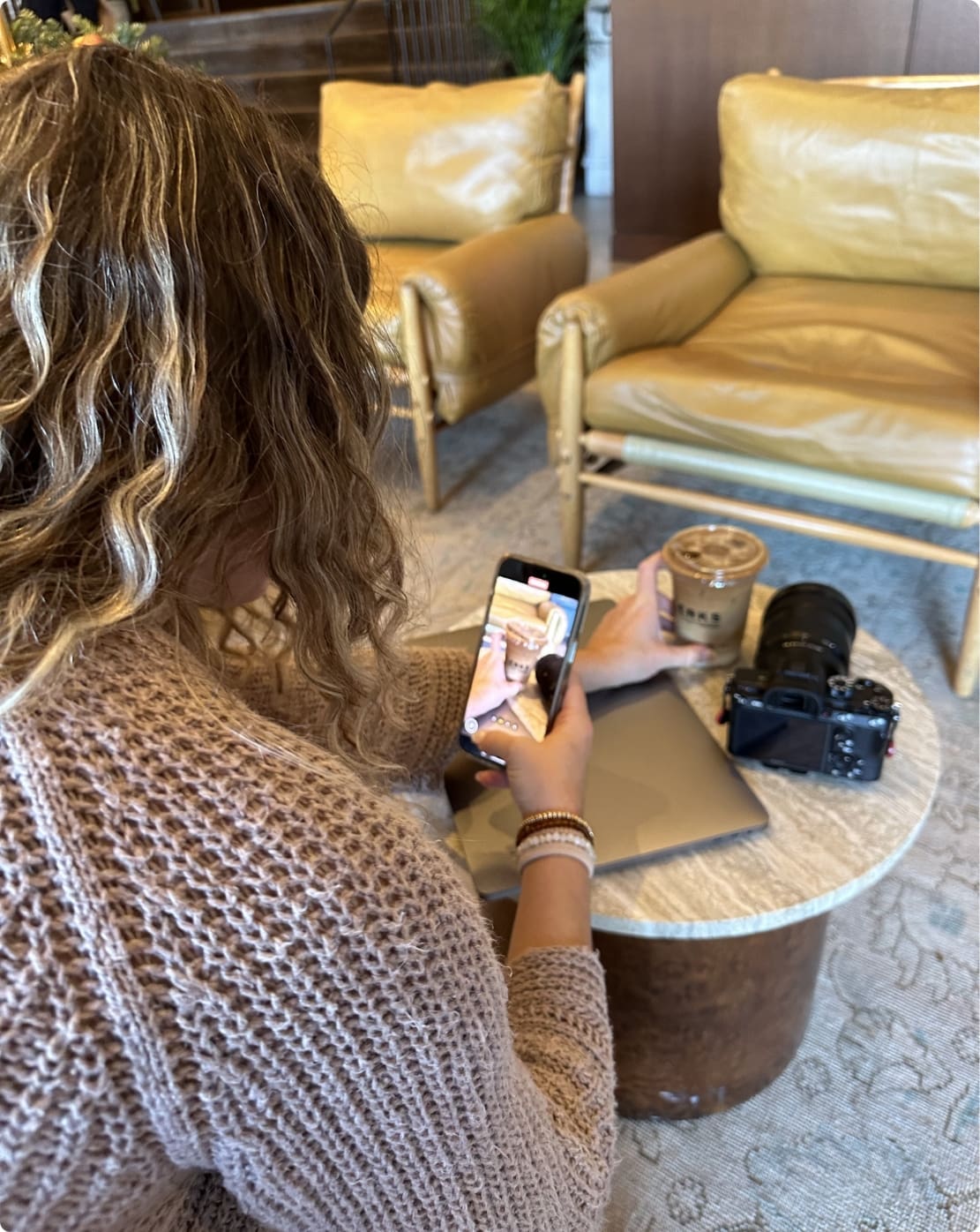 Crimson Park employee posting on social media