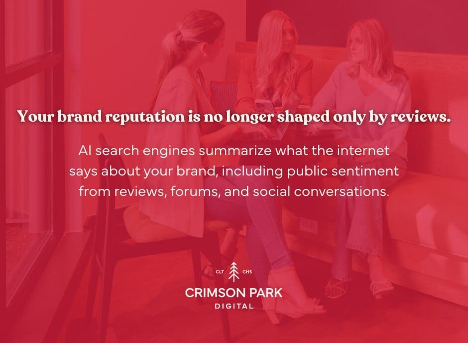 Graphic explaining how your brand reputation is no longer shaped only by reviews